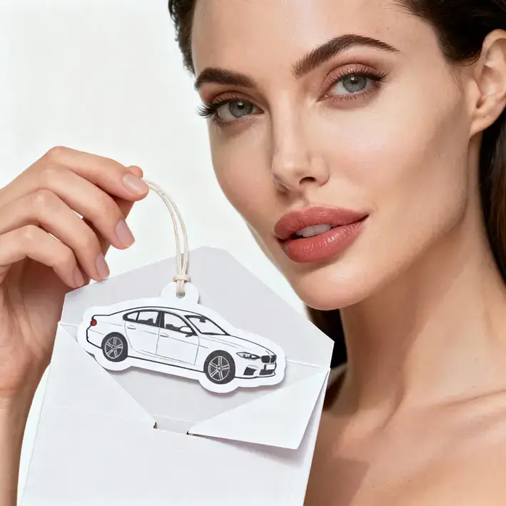 Ambientadores de coche personalizados impresos en ambos lados